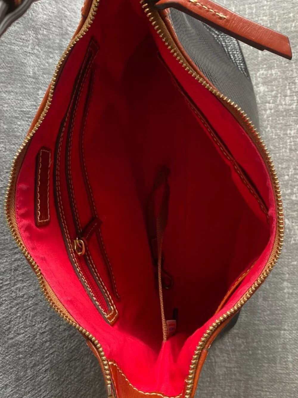 Dooney & Bourke Lizard Embossed Leather Hobo Bag